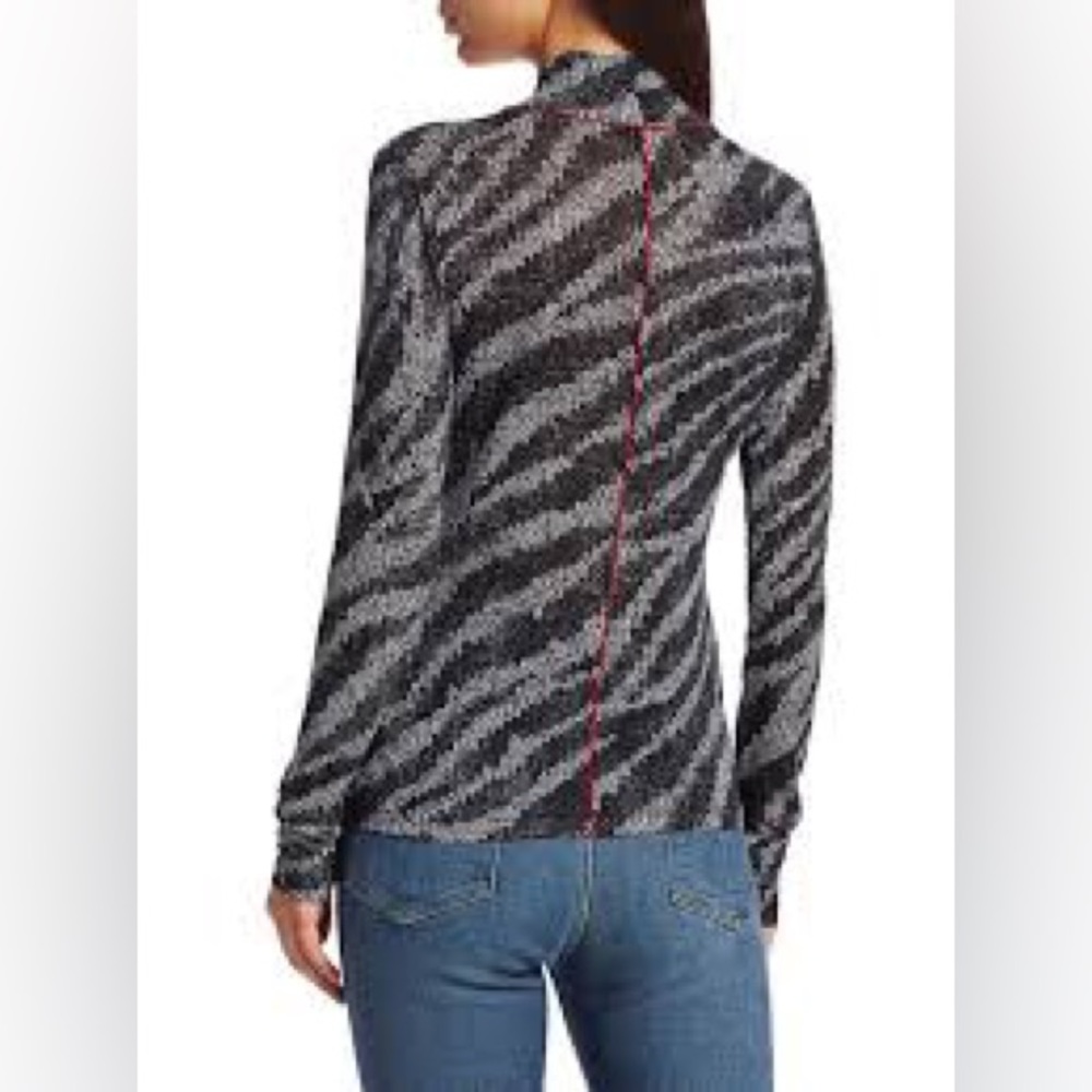 Rag & Bone Zebra Shaw Turtleneck Sweater - image 4